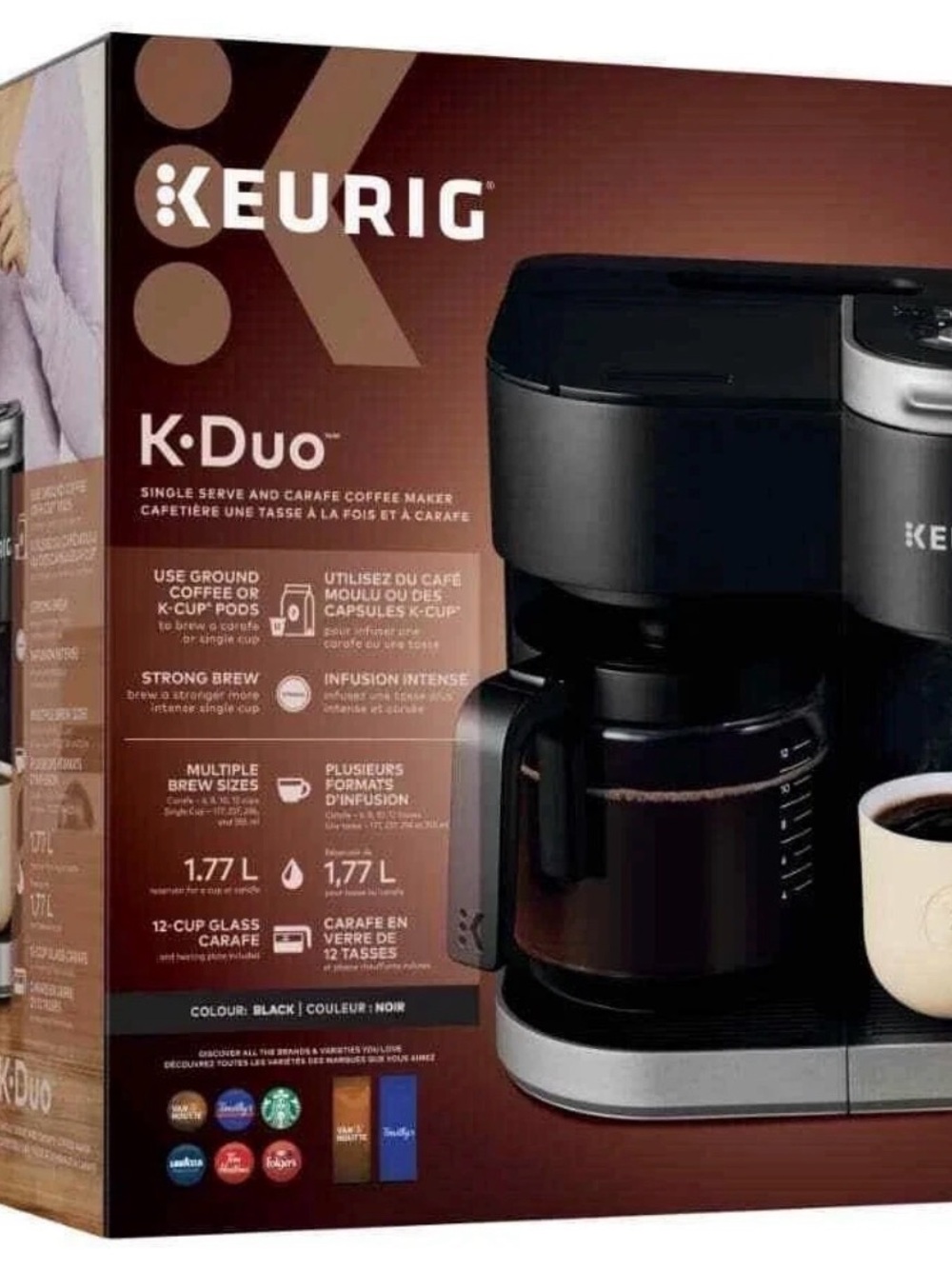 Keurig K-Duo Coffee Maker Black and Silver